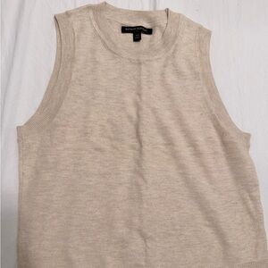 Banana Republic Light Beige Sleeveless Knit Tank